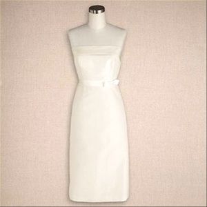 J. Crew Ivory Formal Sleeveless Silk ‘Emma’ Dress, 4 (Tall)